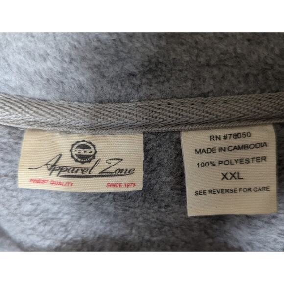 Apparel Zone XXL Fleece1/4 zipChest 53"CB to hem31"Sleeve 24 - Picture 6 of 8